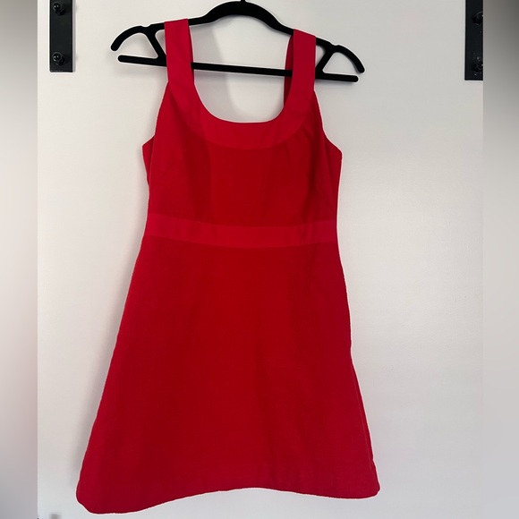 Anthropologie Maeve scoop neck red minidress size 4 - Picture 2 of 7